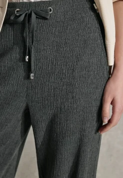 STREET ONE STUDIO Hosen*Straight Leg Strukturhose desert pine green