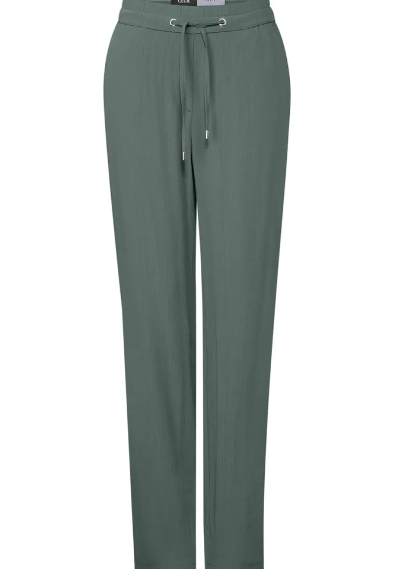 Cecil Hosen*Straight Leg Strukturhose dark balmy khaki