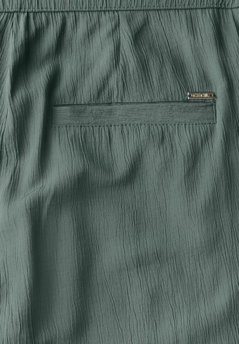 Cecil Hosen*Straight Leg Strukturhose dark balmy khaki