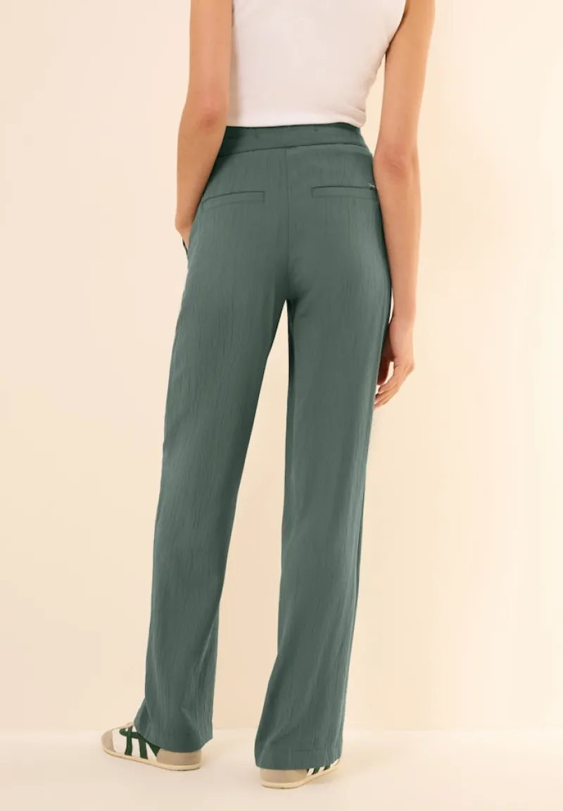 Cecil Hosen*Straight Leg Strukturhose dark balmy khaki