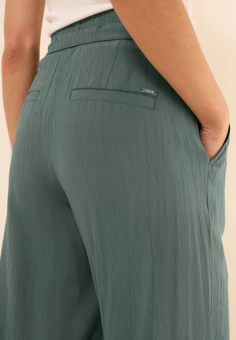 Cecil Hosen*Straight Leg Strukturhose dark balmy khaki