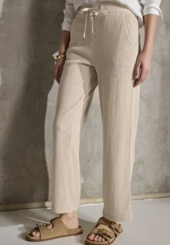STREET ONE STUDIO Hosen*Straight Leg Strukturhose moonstone sand