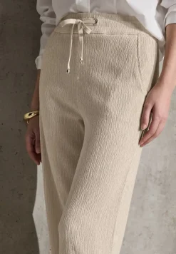 STREET ONE STUDIO Hosen*Straight Leg Strukturhose moonstone sand