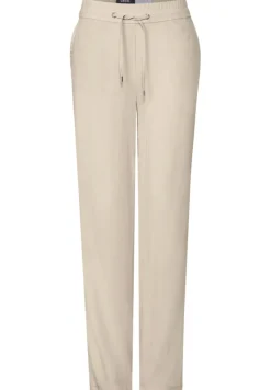 Cecil Hosen*Straight Leg Strukturhose boulder beige