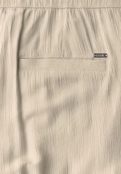 Cecil Hosen*Straight Leg Strukturhose boulder beige