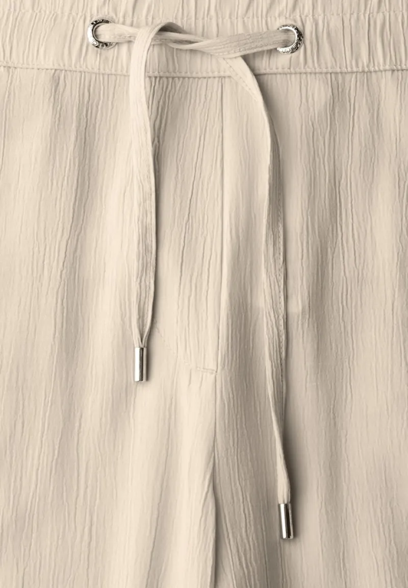 Cecil Hosen*Straight Leg Strukturhose boulder beige