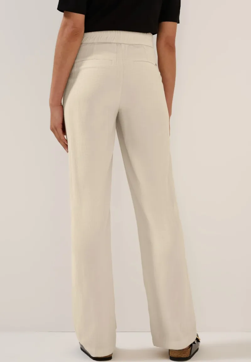 Cecil Hosen*Straight Leg Strukturhose boulder beige