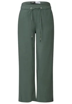 Cecil Hosen*Straight Leg Viskose Hose dark balmy khaki