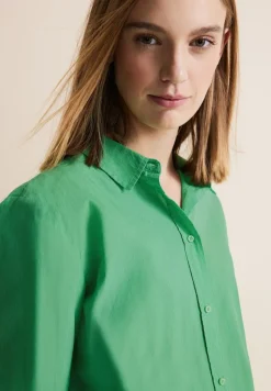 Street One Blusen*Streifen Hemdbluse fresh spring green