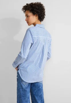 Street One Blusen*Streifen Hemdbluse white