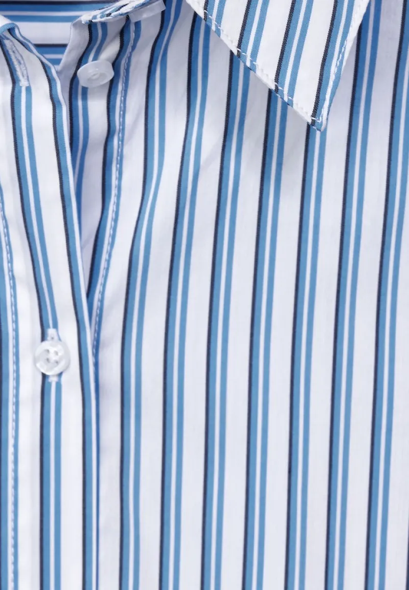 Street One Blusen*Streifen Hemdbluse white