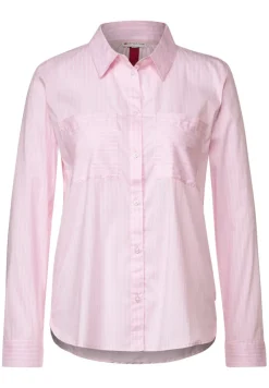 Street One Blusen*Streifenbluse im Baumwollmix soft legend rose