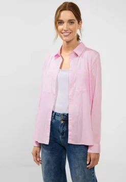 Street One Blusen*Streifenbluse im Baumwollmix soft legend rose