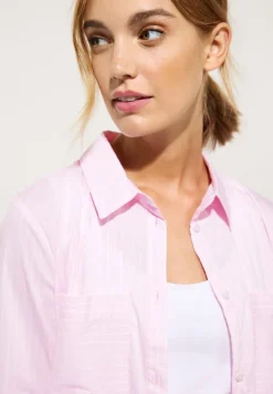 Street One Blusen*Streifenbluse im Baumwollmix soft legend rose