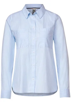 Street One Blusen*Streifenbluse im Baumwollmix sublime blue