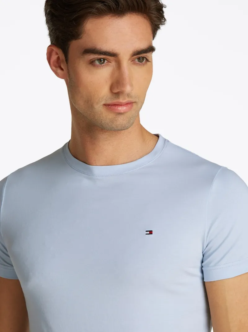 Tommy Hilfiger Shirts|Big Boys*STRETCH SLIM FIT TEE breezy blue