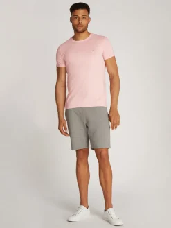 Tommy Hilfiger Shirts|Big Boys*STRETCH SLIM FIT TEE pink shade