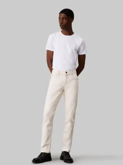 Calvin Klein Shirts|Big Boys*STRETCH SLIM FIT T-SHIRT Bright White