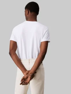 Calvin Klein Shirts|Big Boys*STRETCH SLIM FIT T-SHIRT Bright White