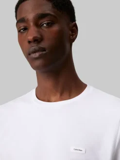 Calvin Klein Shirts|Big Boys*STRETCH SLIM FIT T-SHIRT Bright White