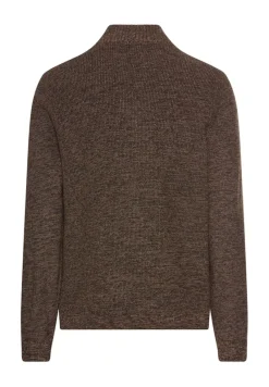 Camel Active Pullover & Sweatshirts*Strickjacke aus einem soften Baumwollmix dark brown