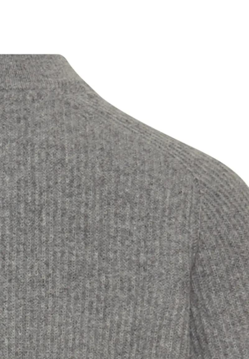 Camel Active Pullover & Sweatshirts*Strickjacke aus reiner Lammwolle grey melange