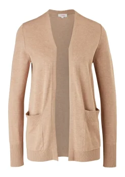 s.Oliver Pullover & Sweatshirts*Strickjacke aus Viskosemix Braun