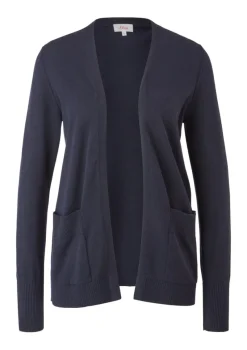 s.Oliver Pullover & Sweatshirts*Strickjacke aus Viskosemix Blau