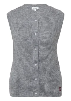 s.Oliver Pullover & Sweatshirts*Strickjacke Grau
