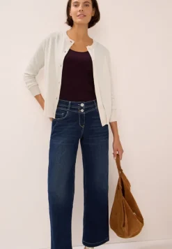 Cecil Pullover & Sweatshirts*Strickjacke mit Knopfleiste oat milk beige melange