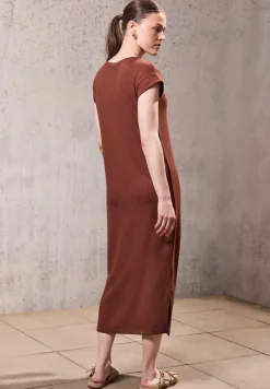 STREET ONE STUDIO Kleider*Strick-Look Kleid sienna brown
