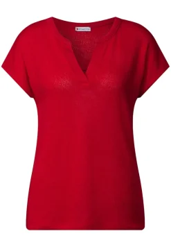 Street One Shirts*Strick-Look Shirt glory red