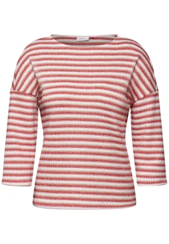 Cecil Shirts*Strick-Look Shirt granita red