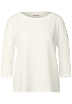 Street One Shirts*Strick-Look Shirt off white