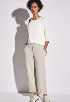 Street One Shirts*Strick-Look Shirt off white