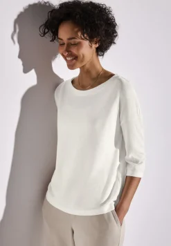 Street One Shirts*Strick-Look Shirt off white