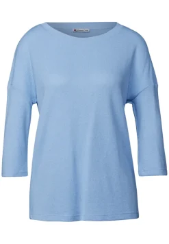 Street One Shirts*Strick-Look Shirt serenity blue