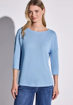 Street One Shirts*Strick-Look Shirt serenity blue