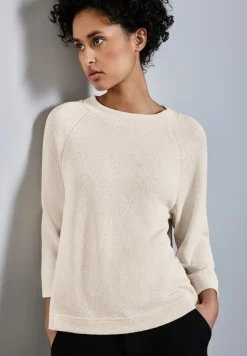 Street One Shirts*Strick-Look Shirt smooth sand beige