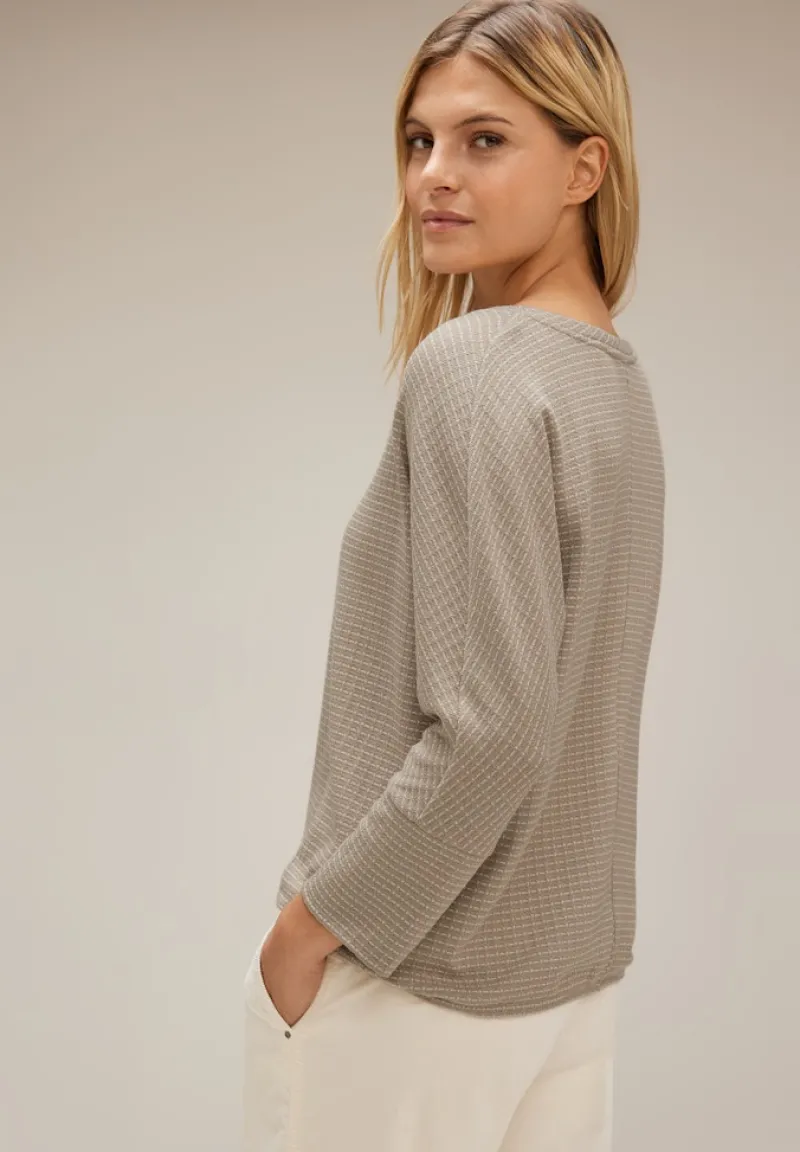 Street One Pullover & Sweatshirts*Stricklook Shirt spring sand melange