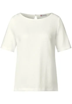 Street One Shirts*Strick-Look T-Shirt off white
