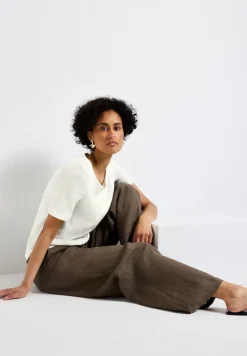 Street One Shirts*Strick-Look T-Shirt off white