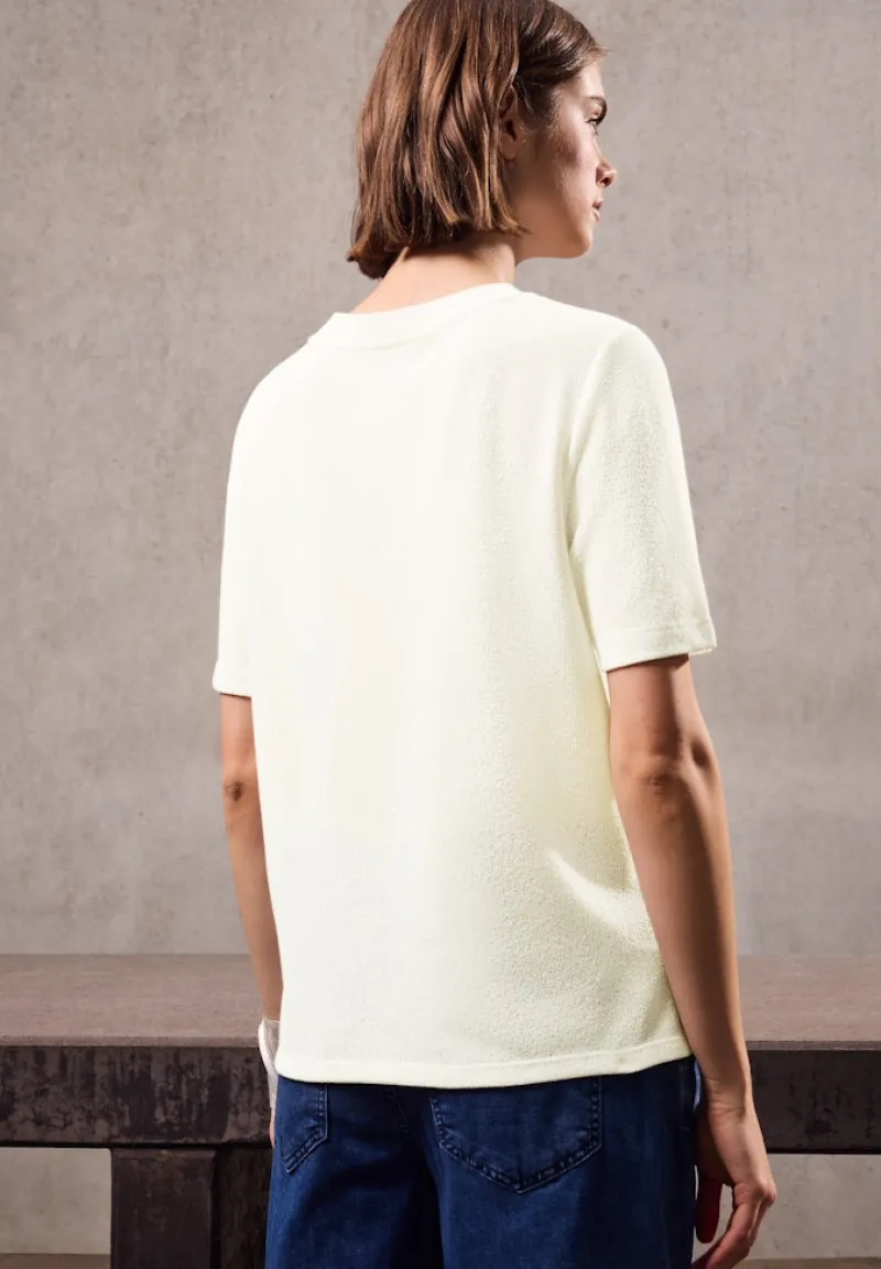 STREET ONE STUDIO Shirts*Strick-Look T-Shirt off white