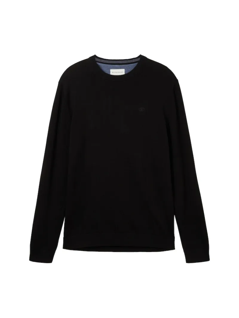 Tom Tailor Pullover & Sweatshirts|Big Boys*Strickpullover aus Baumwolle Black