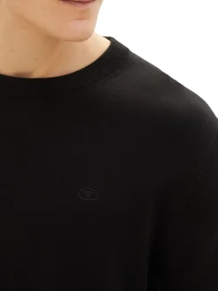 Tom Tailor Pullover & Sweatshirts|Big Boys*Strickpullover aus Baumwolle Black