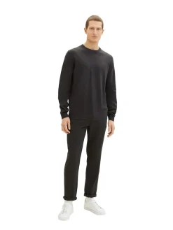 Tom Tailor Pullover & Sweatshirts|Big Boys*Strickpullover aus Baumwolle black grey melange