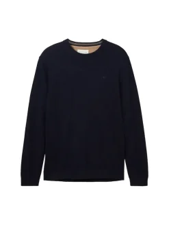 Tom Tailor Big Boys|Pullover & Sweatshirts*Strickpullover aus Baumwolle knitted navy melange