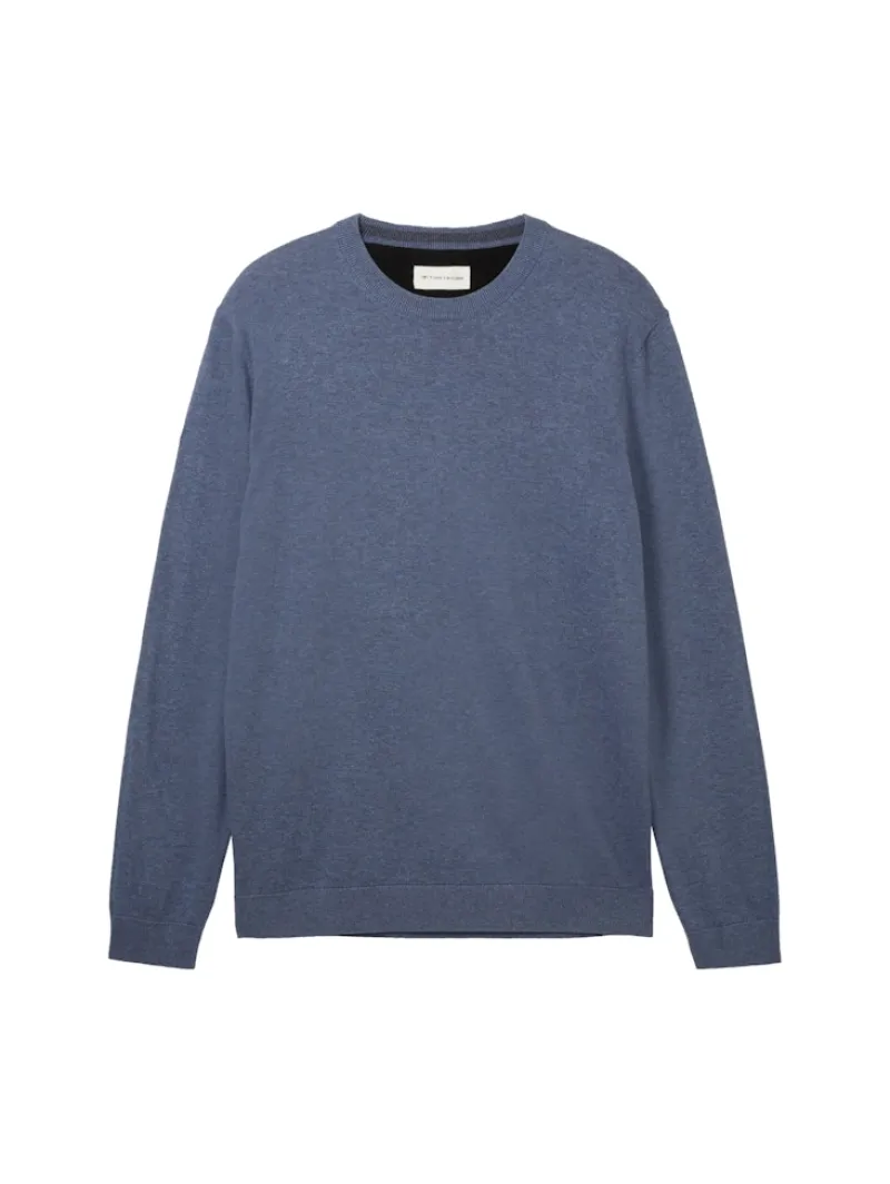 Tom Tailor Pullover & Sweatshirts|Big Boys*Strickpullover aus Baumwolle vintage indigo blue melange