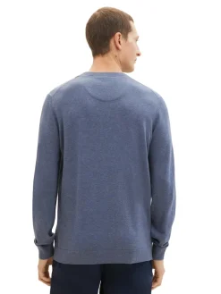 Tom Tailor Pullover & Sweatshirts|Big Boys*Strickpullover aus Baumwolle vintage indigo blue melange