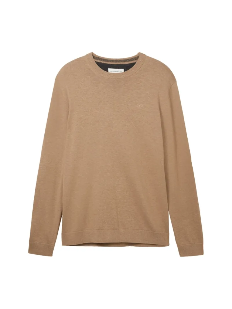 Tom Tailor Pullover & Sweatshirts|Big Boys*Strickpullover aus Baumwolle hazel brown melange